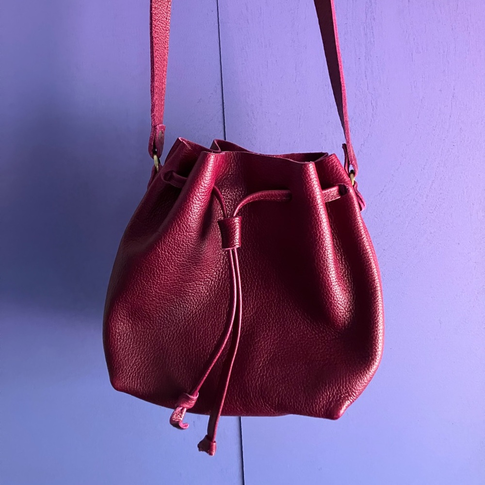 Portland Leather Goods ORCHID Bucket Crossbody Bag